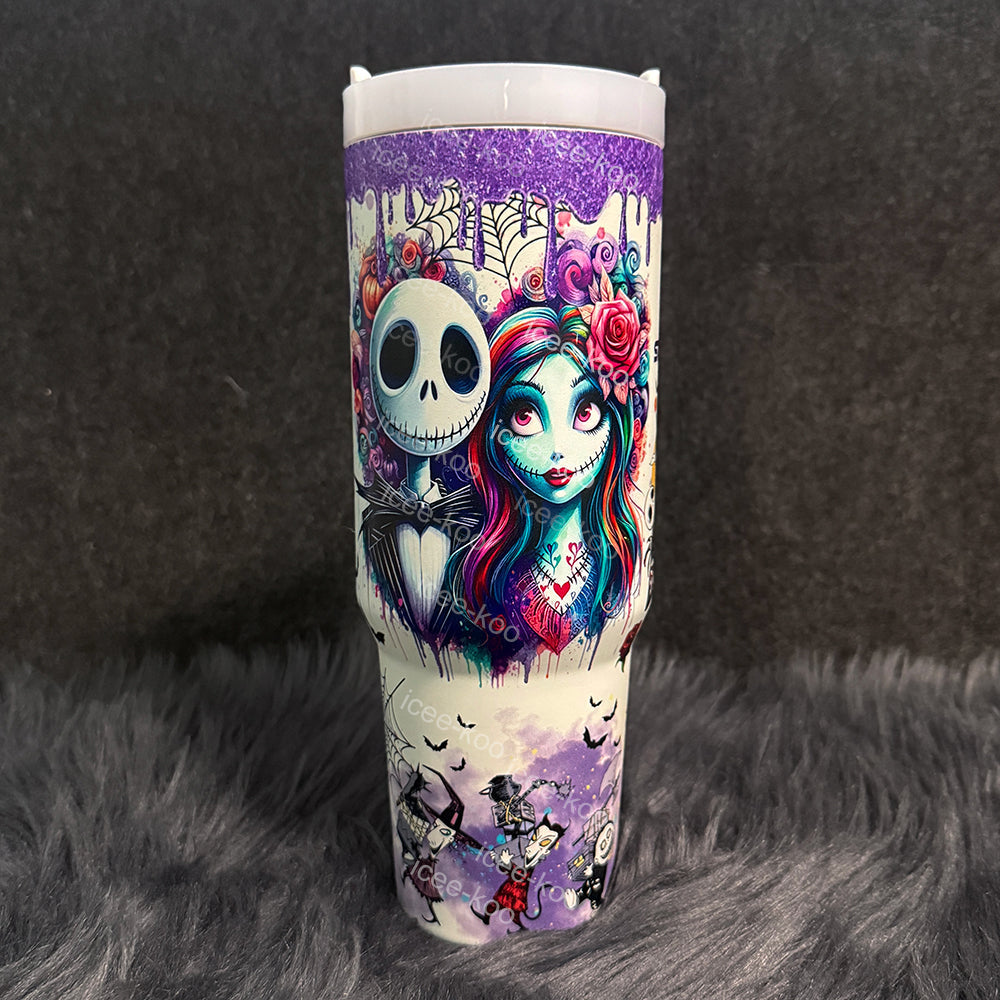 40oz Glow in the Dark Stitch Tumbler
