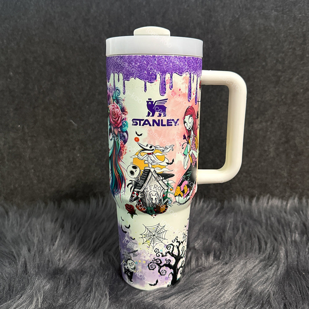 40oz Glow in the Dark Stitch Tumbler