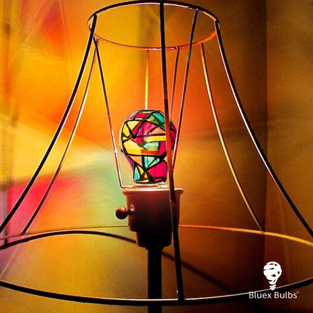 Stained Glass Light Bulbs (Pack of 4)