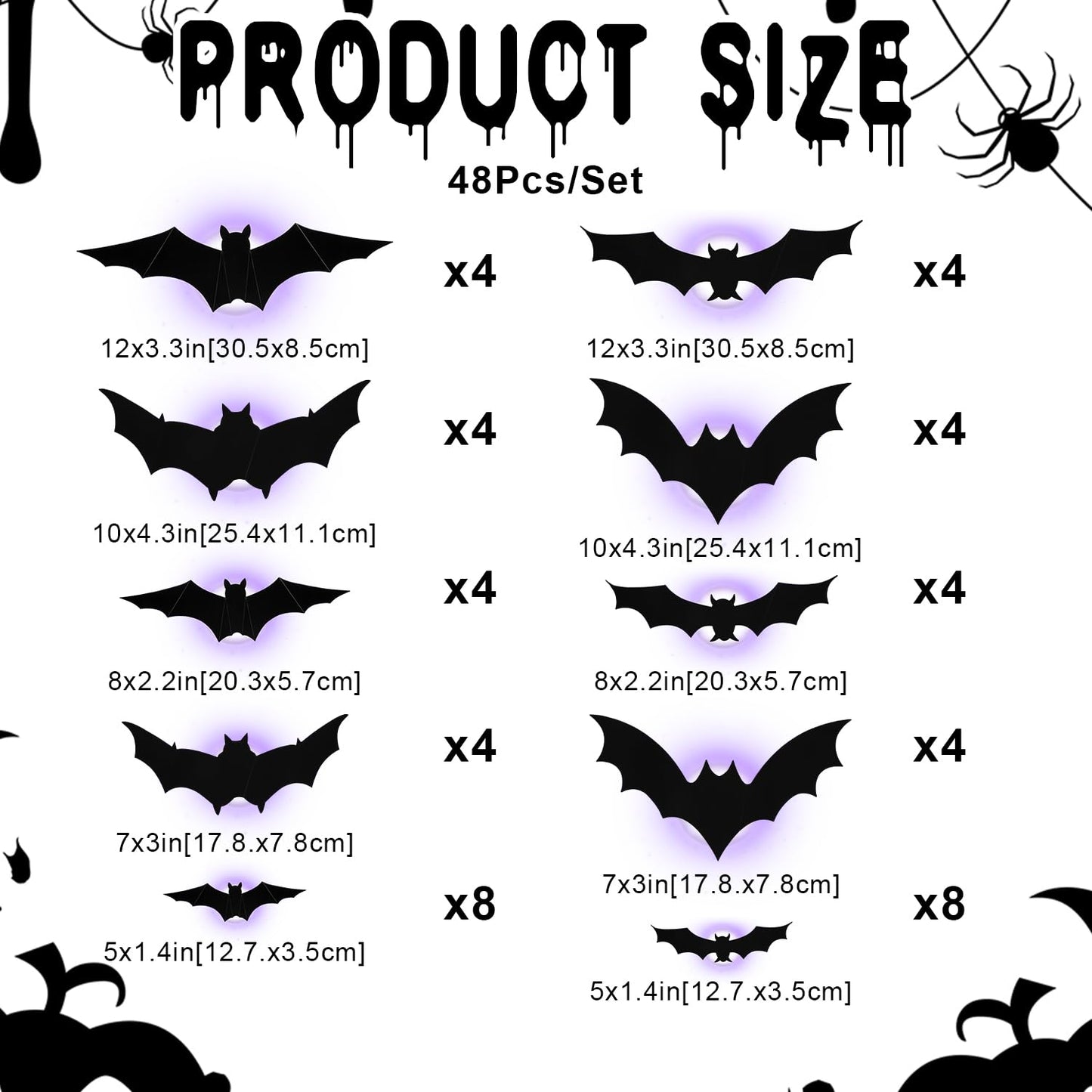 3D Bat Decor โ No Drilling Needed
