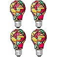 Stained Glass Light Bulbs (Pack of 4)