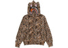 Wild Leopard Pattern Milo Shark Full Zip Hoodie