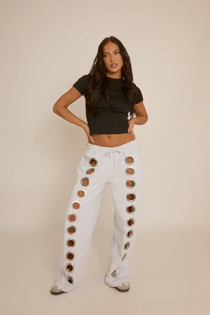 Eyelet Pants