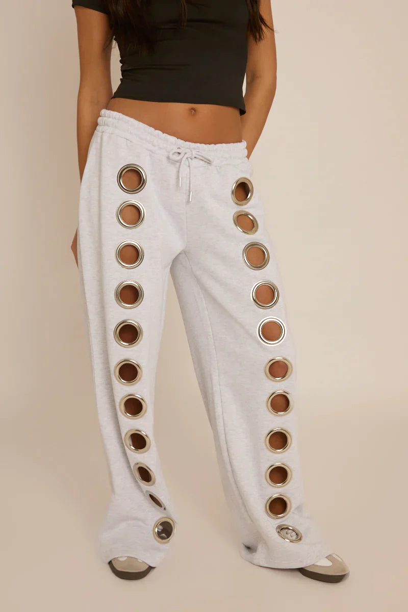 Eyelet Pants