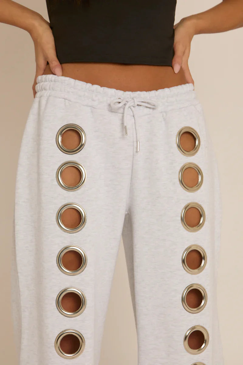 Eyelet Pants