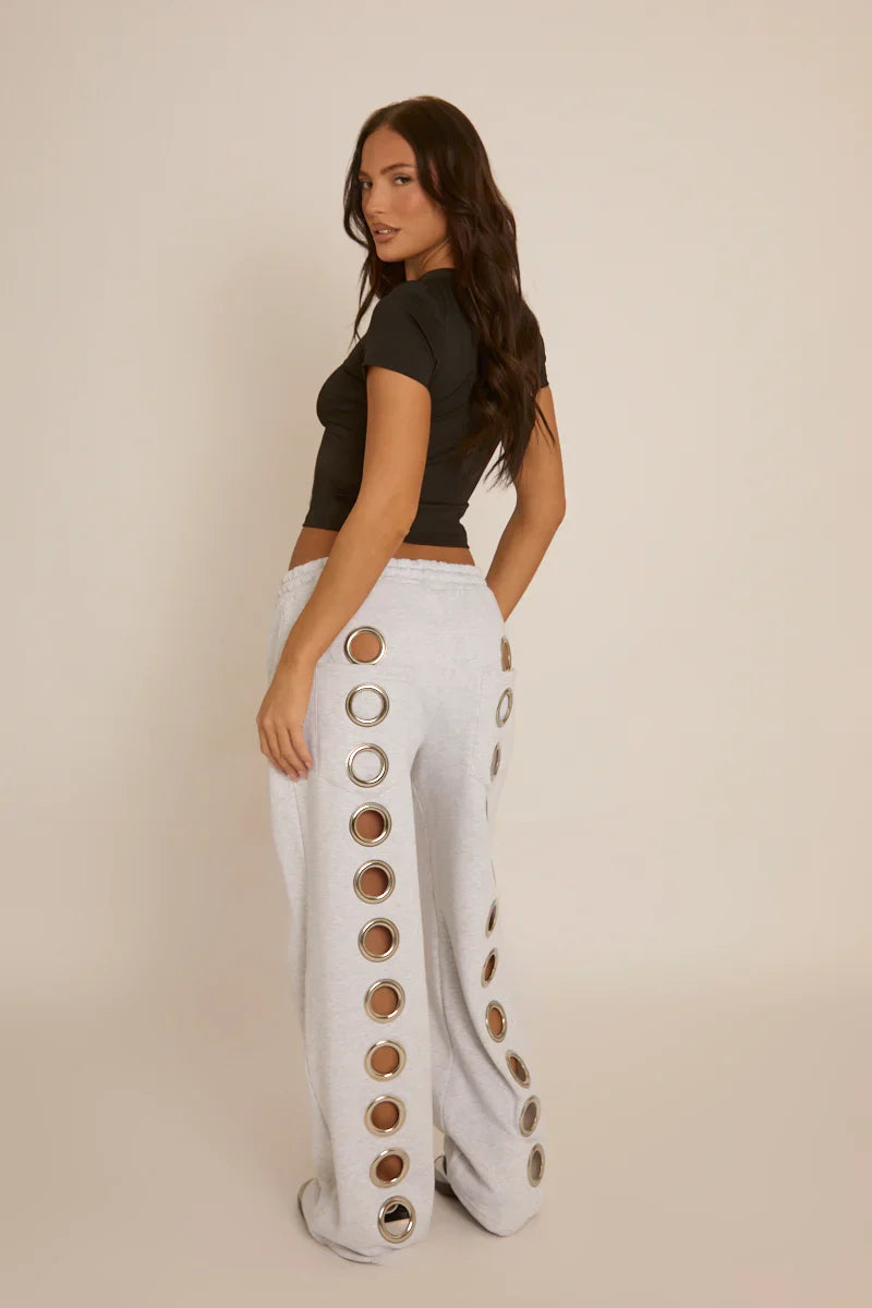 Eyelet Pants