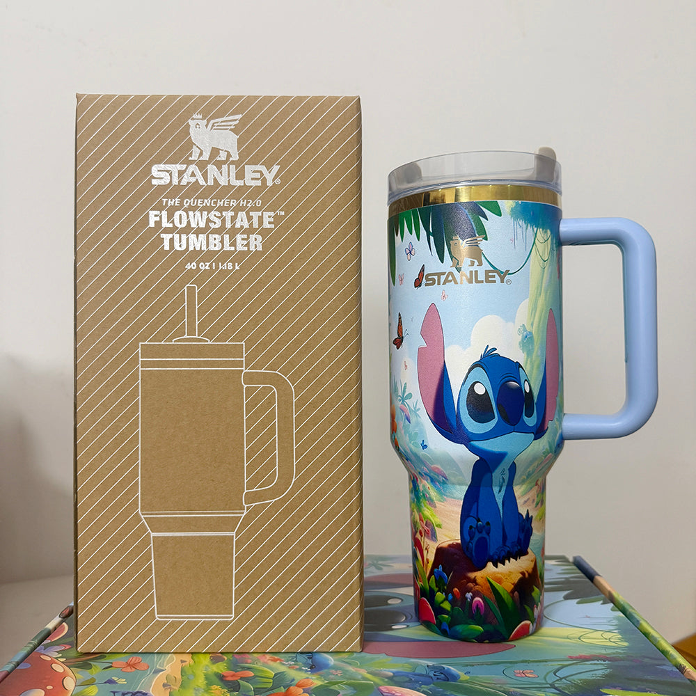 40oz Glow in the Dark Stitch Tumbler