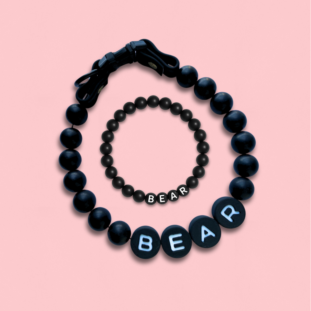 Handmade BFF Dog Collar + Free Matching Bracelet