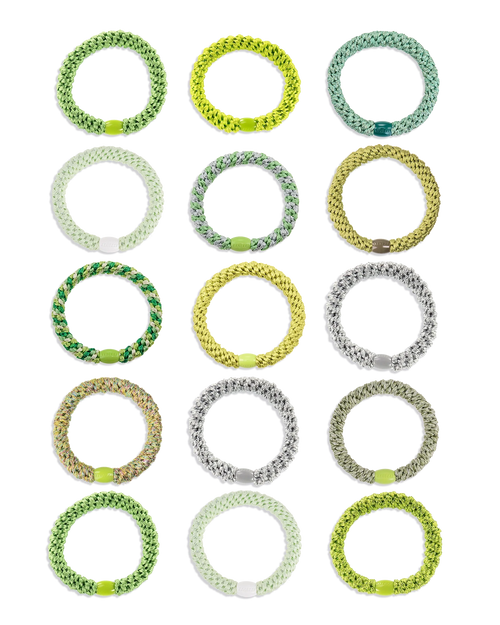 LIME SELECTION • 15 HAIR TIES