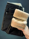 Winter Warm Fleece Lined Pencil Jeans