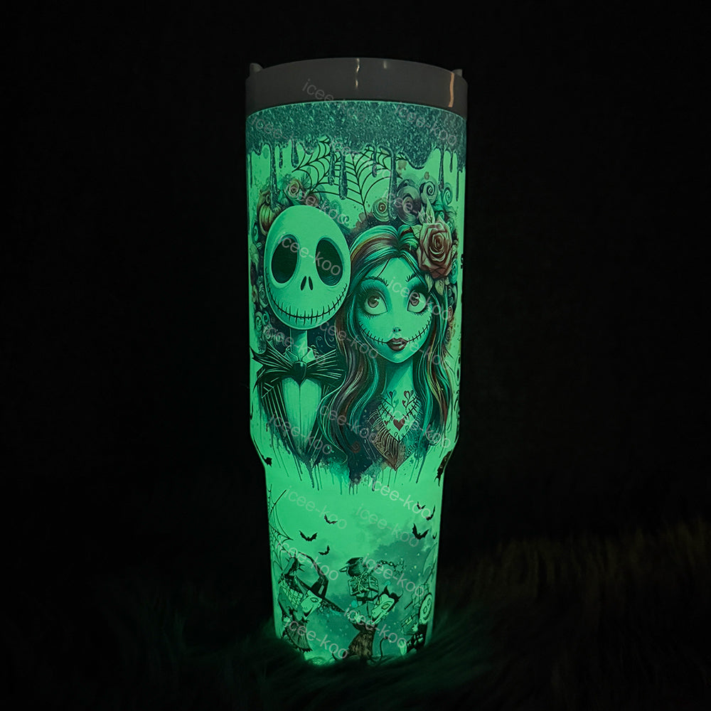 40oz Glow in the Dark Stitch Tumbler
