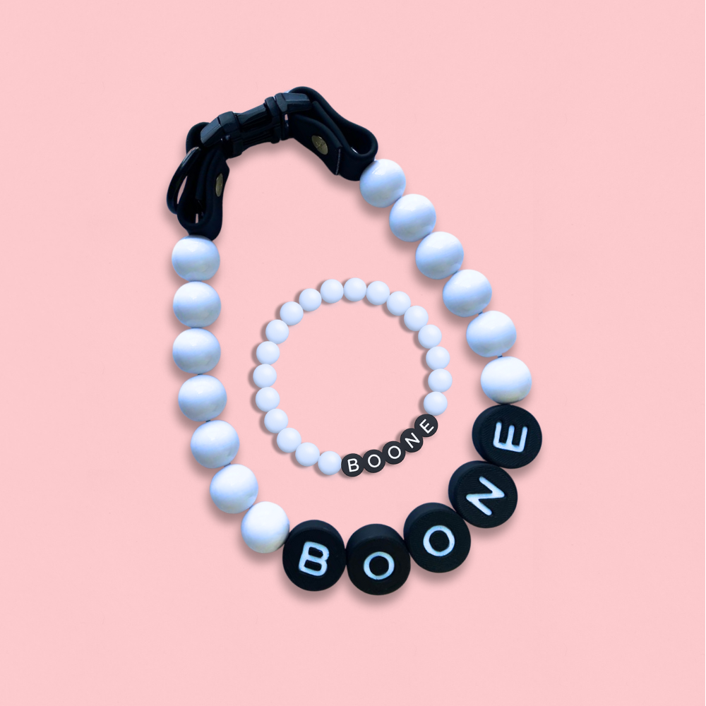 Handmade BFF Dog Collar + Free Matching Bracelet