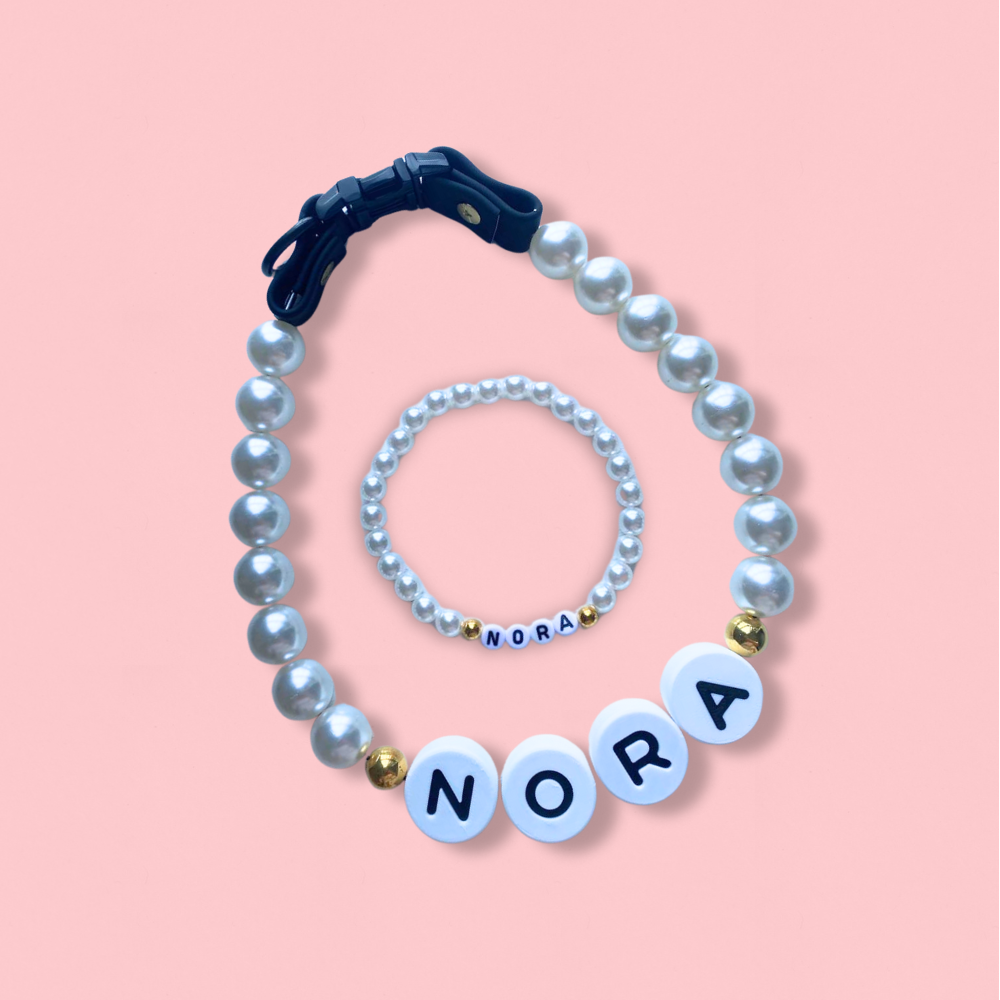 Handmade BFF Dog Collar + Free Matching Bracelet