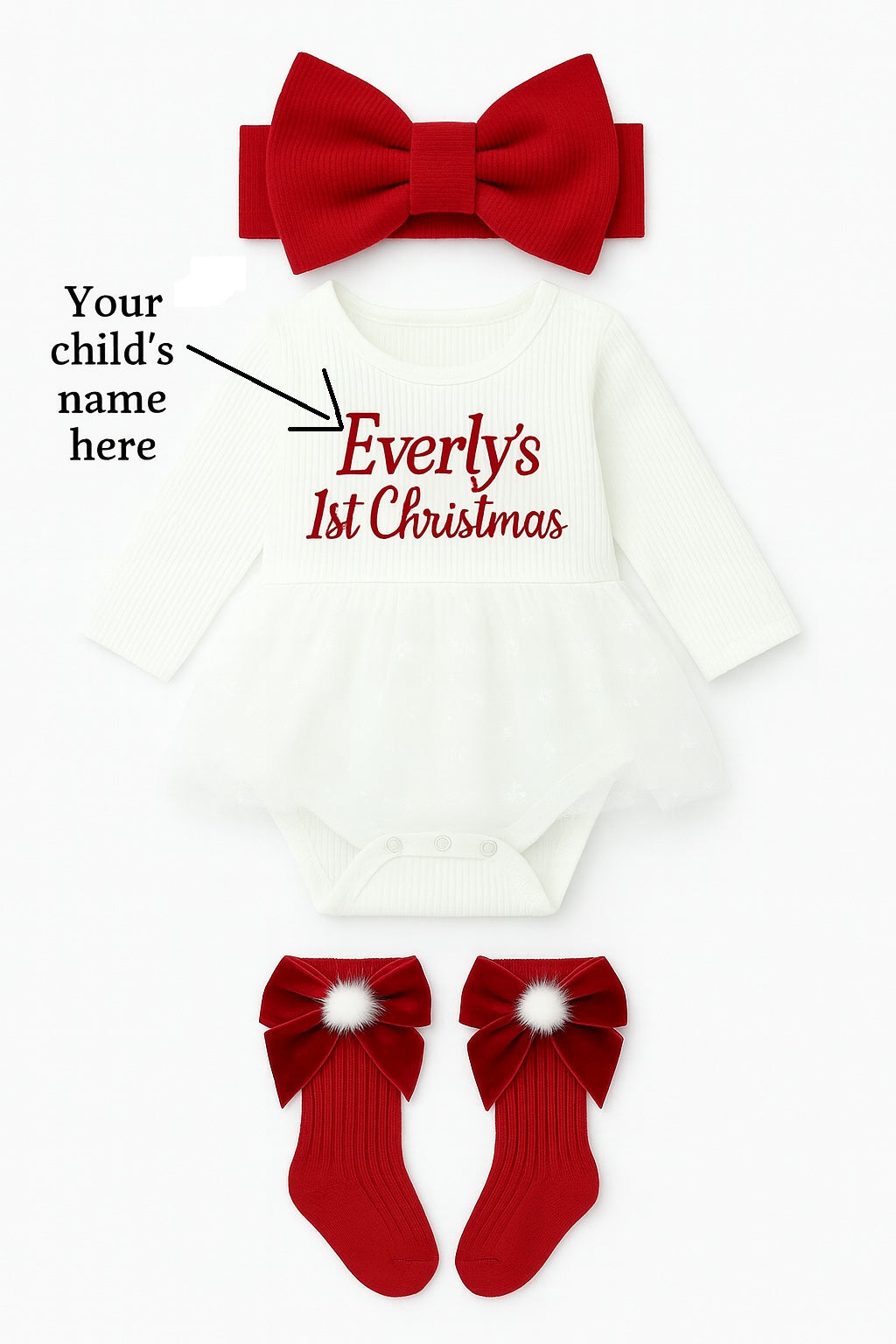 Personalized First Christmas Set