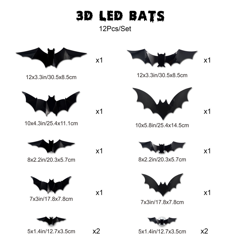 3D Bat Decor โ No Drilling Needed