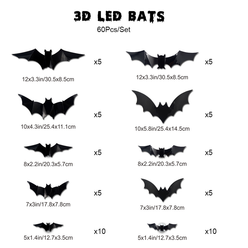 3D Bat Decor โ No Drilling Needed