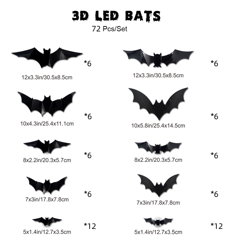 3D Bat Decor โ No Drilling Needed