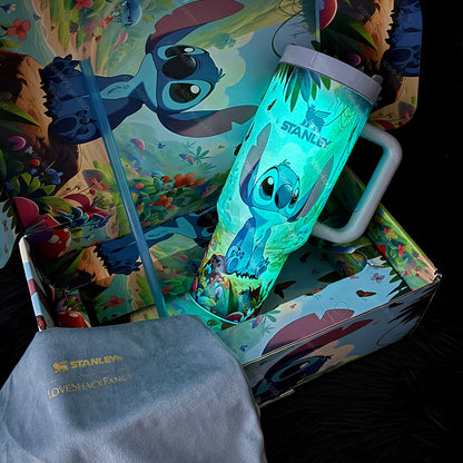 40oz Glow in the Dark Stitch Tumbler