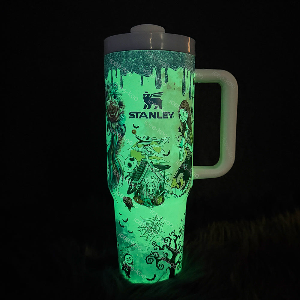 40oz Glow in the Dark Stitch Tumbler