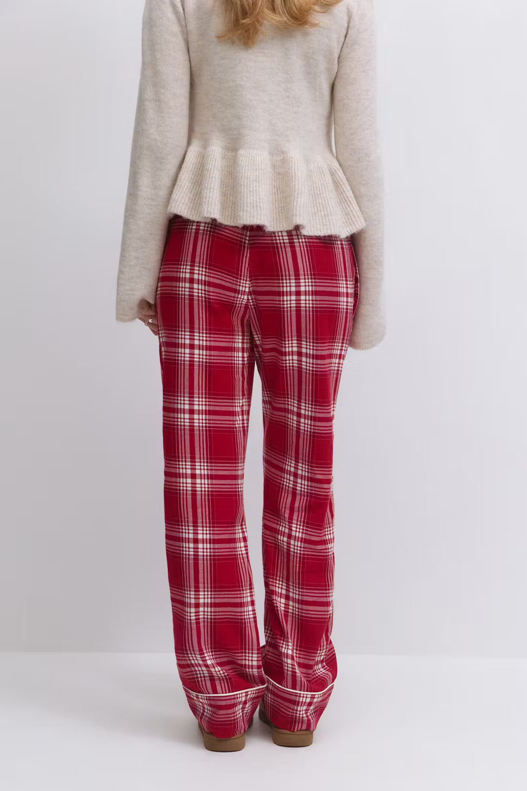 Ribbon Flannel PJ Top