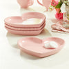 (4) Marbella Petite Coffee Mugs & (4) Heart Appetizer Plates.