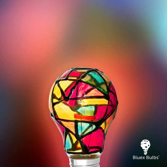 Stained Glass Light Bulbs (Pack of 4)