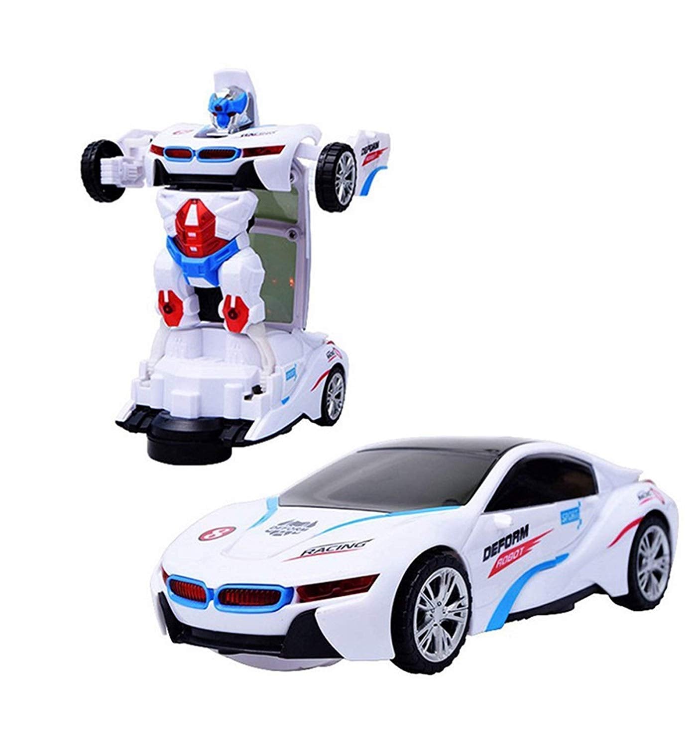 Car Robot Deform Battery Operated Car with Light and Music