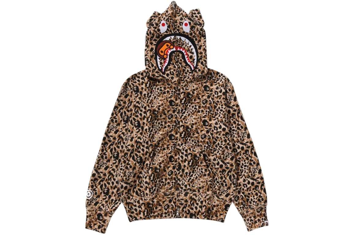 Wild Leopard Pattern Milo Shark Full Zip Hoodie
