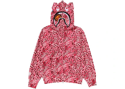 Wild Leopard Pattern Milo Shark Full Zip Hoodie