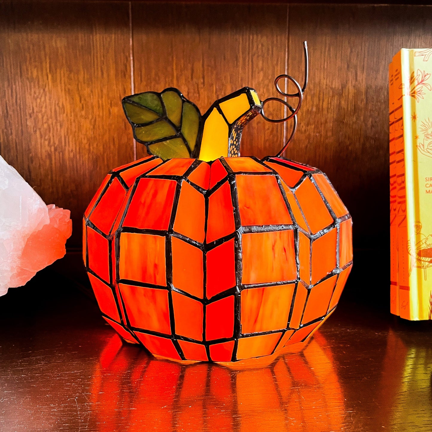 Stained Pumpkin Lamp