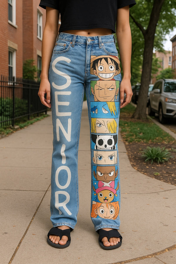 Unisex Anime Jeans