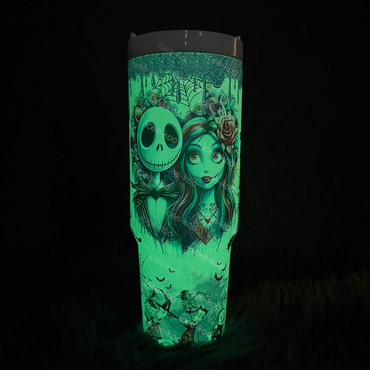 40oz Glow in the Dark Stitch Tumbler