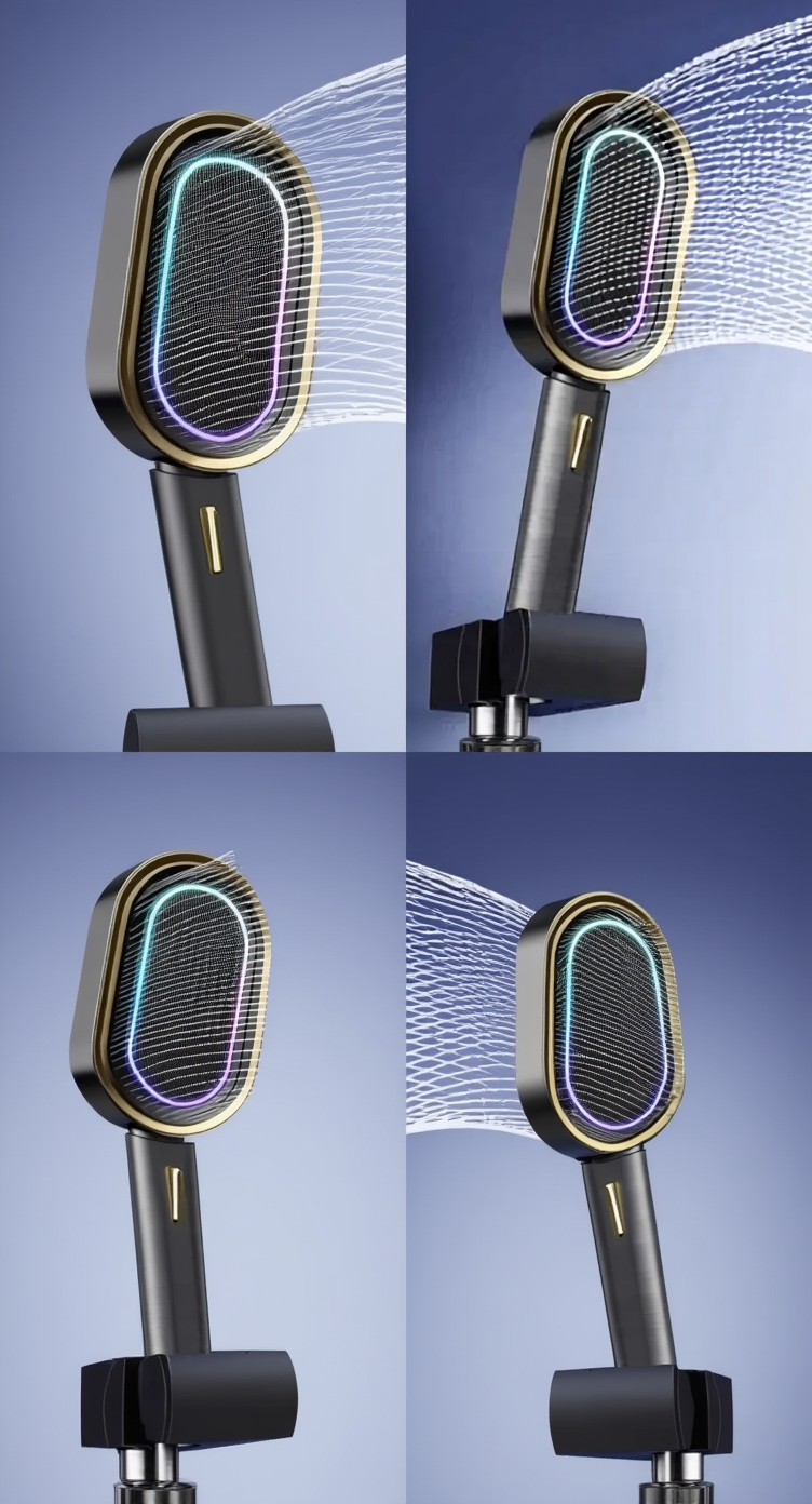 Shower head with karaoke microphone