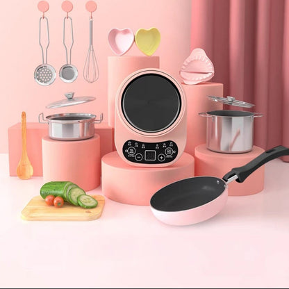 Real Mini Kitchen Set: Kids Cooking Role Play