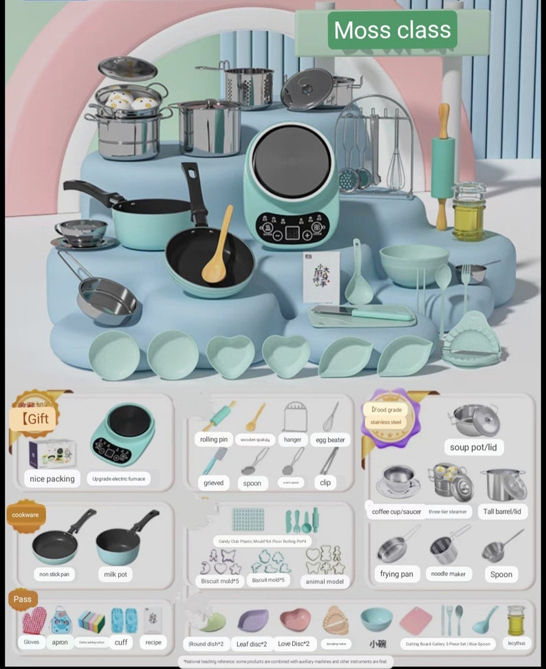 Real Mini Kitchen Set: Kids Cooking Role Play