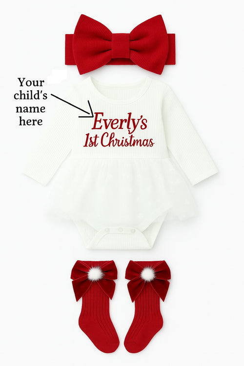 Personalized First Christmas Set