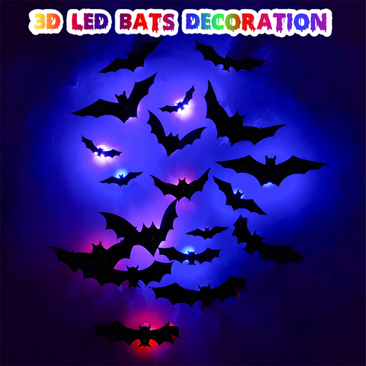 3D Bat Decor  – No Drilling Needed